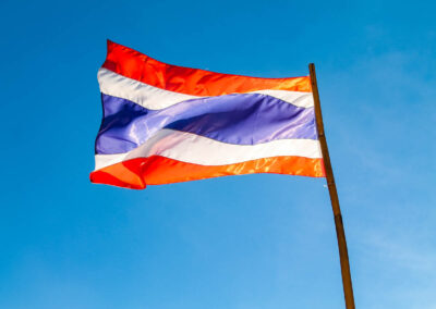 Bandeira da Tailândia e um dos símbolos mais incríveis do país.