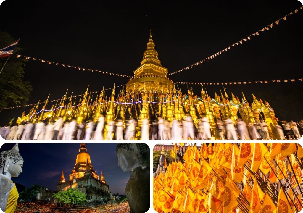 Festival Visakha Bucha é um evento que vale a pena ir na Tailândia em Maio.