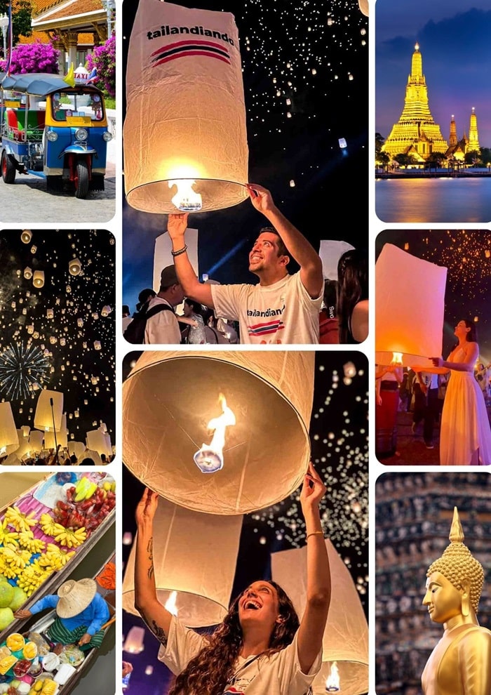 Pacote Festival das Lanternas 12 dias - pacote de viagem Tailândia com guia em português e passeios completos por todo o país - Tailandiando
