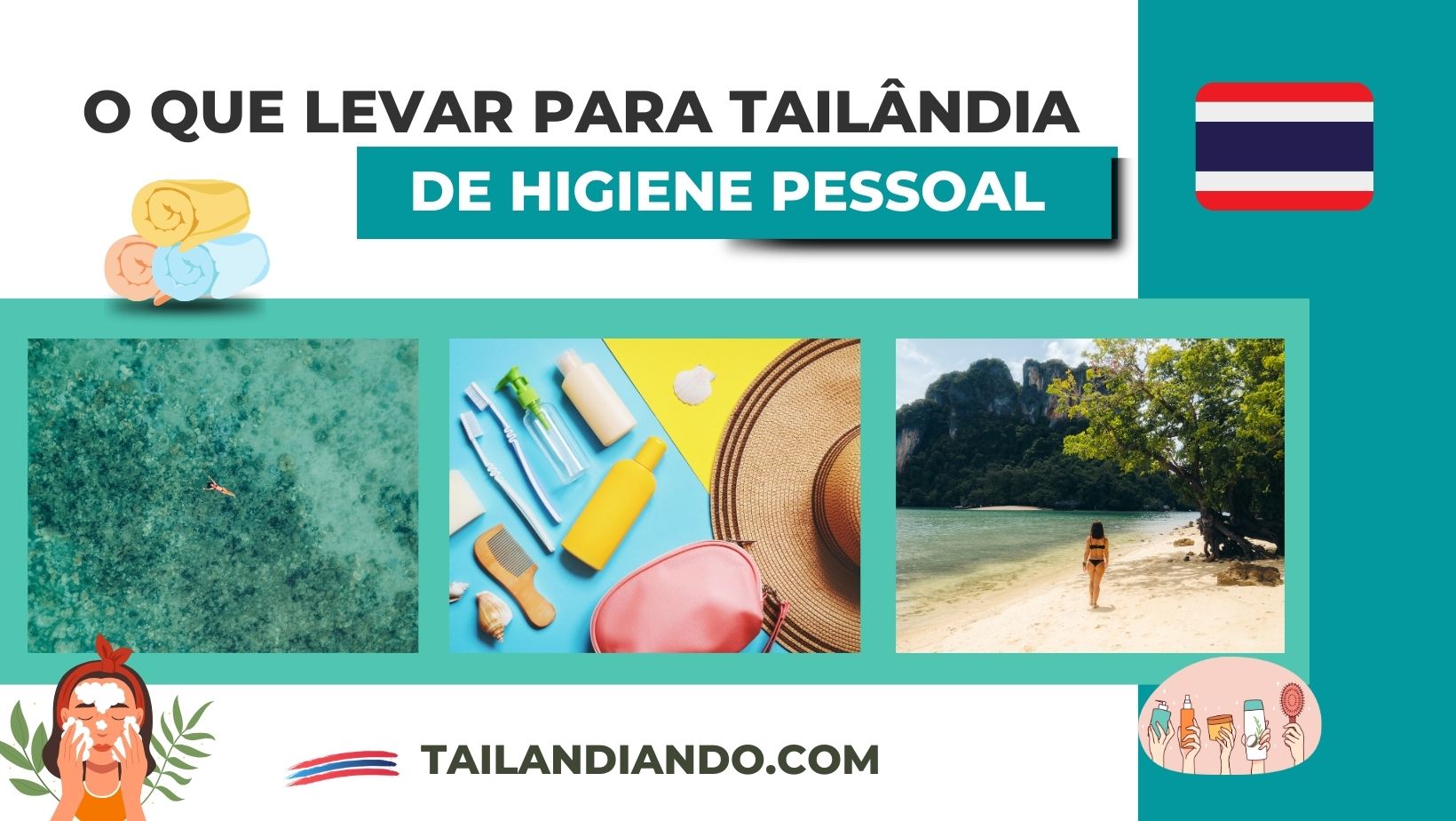 O que levar de higiene pessoal para Tailândia