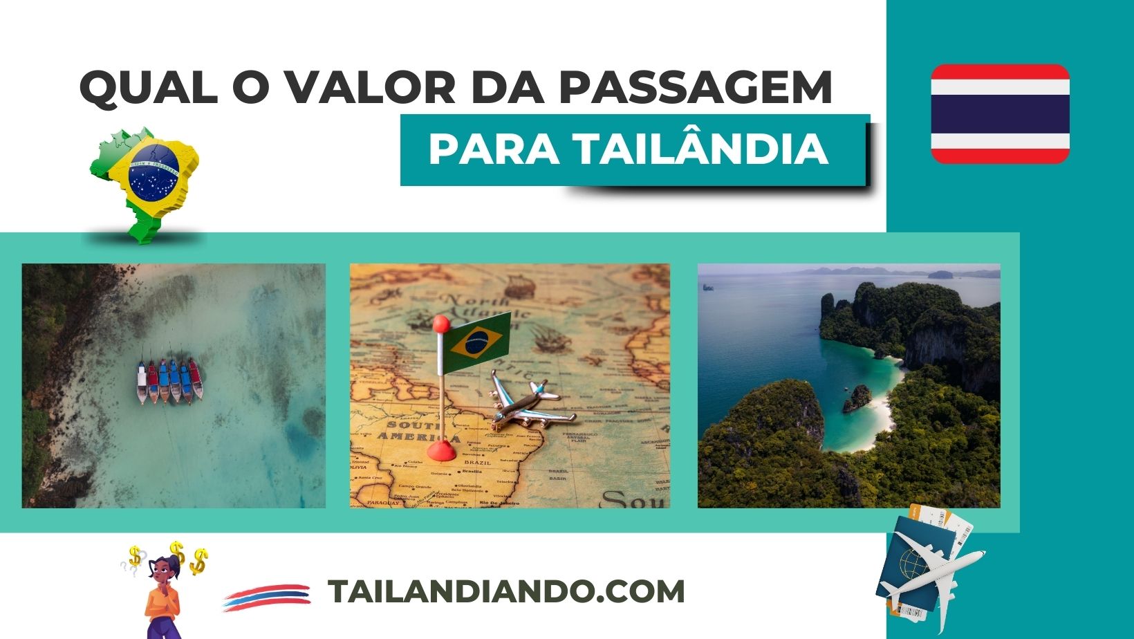 Quanto custa uma passagem de avião para Tailândia