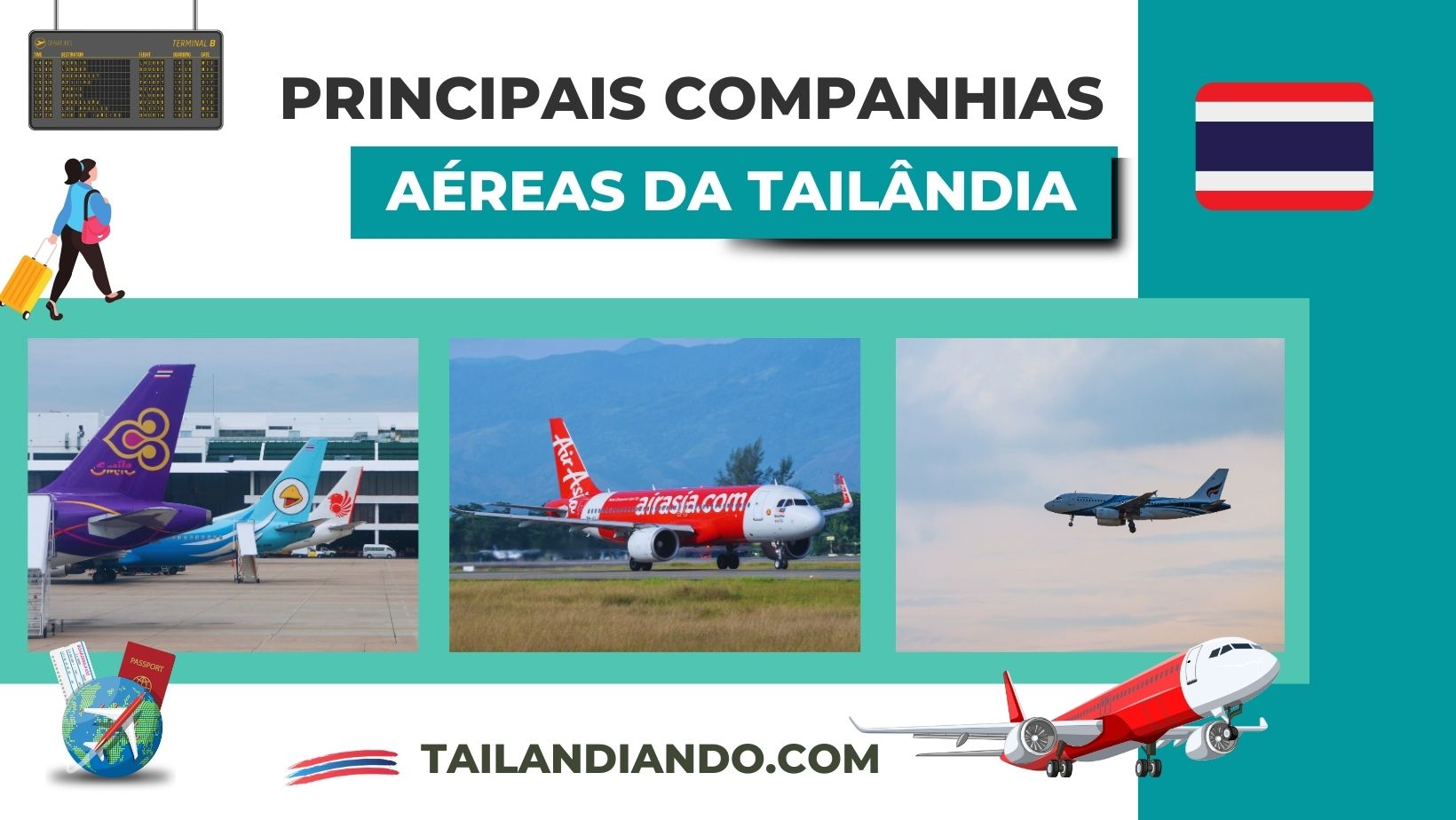 Principais companhias aéreas da Tailândia