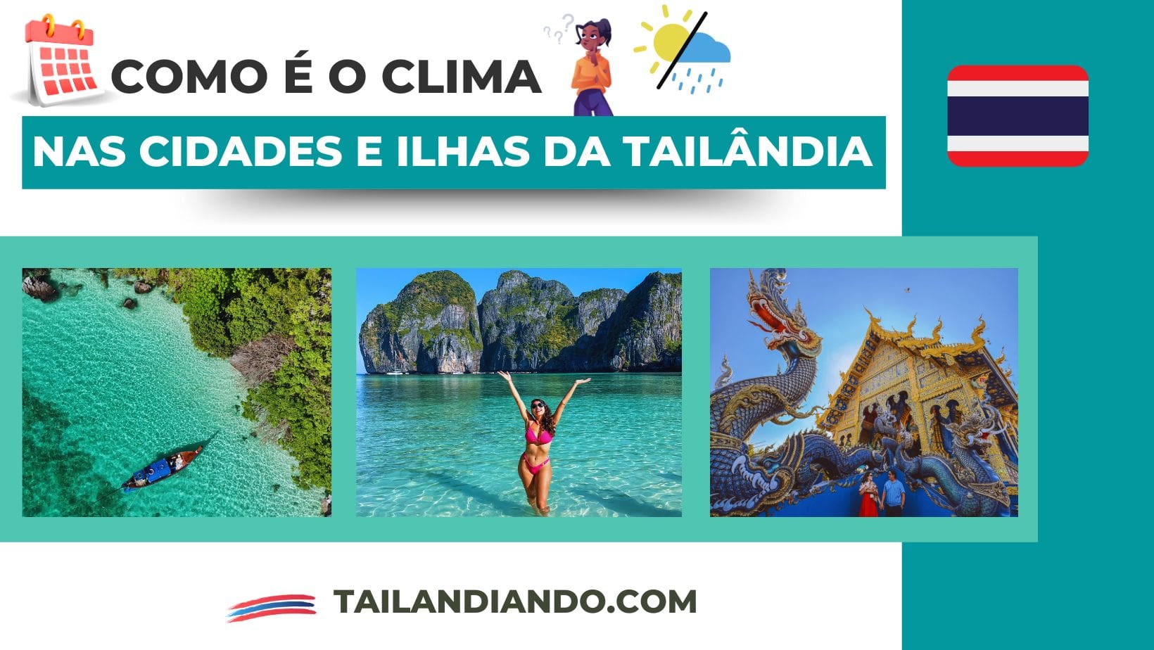 Clima nas principais cidades da Tailândia