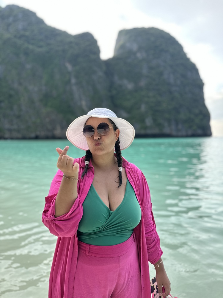 Erika Klimke em Maya Bay