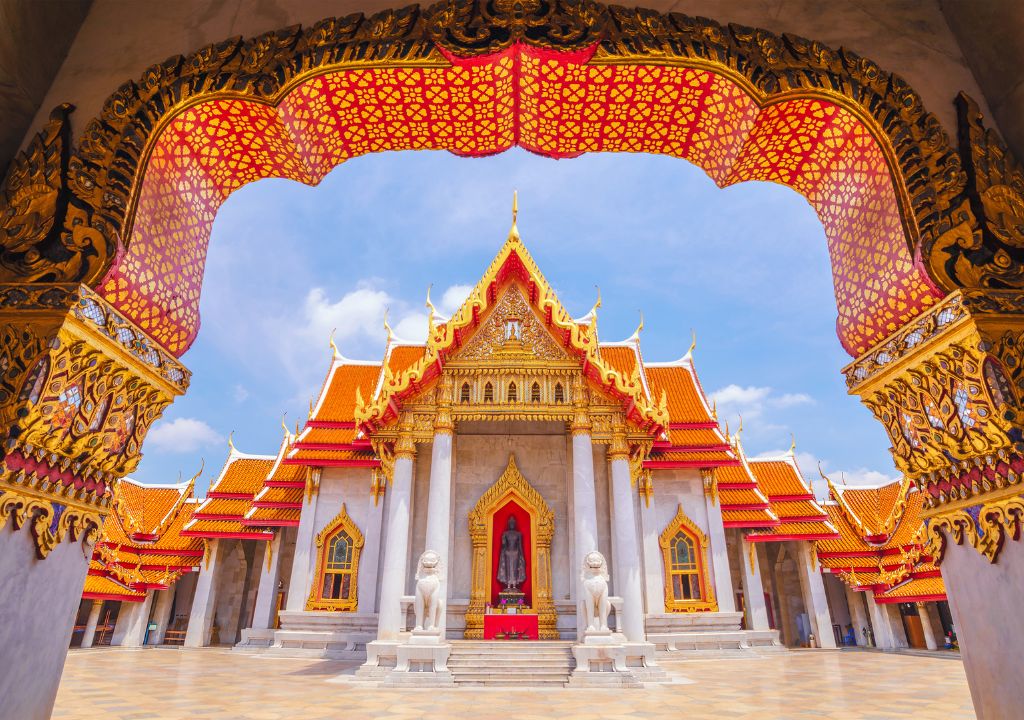 O Templo de Mármore sem dúvida, é uma dos mais bonitos de Bangkok O Templo de Mármore sem dúvida, é uma dos mais bonitos de Bangkok