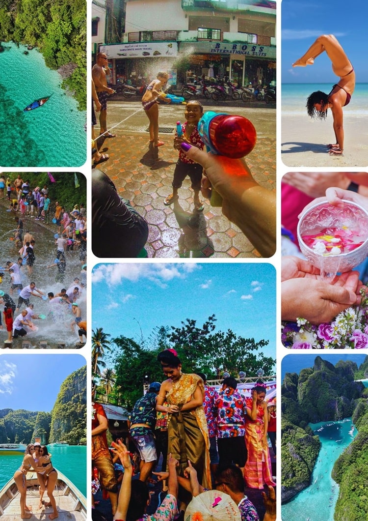 Viagem em grupo para o Festival Songkran