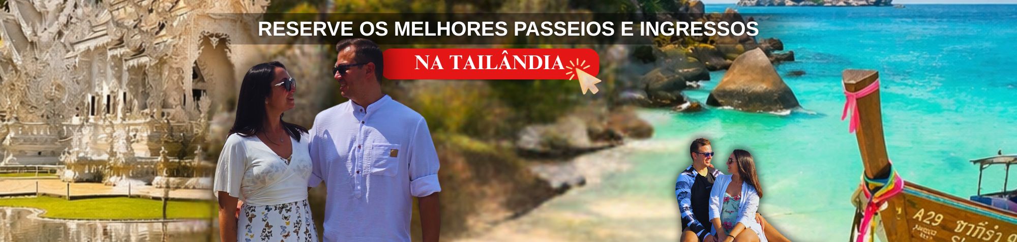 Pacotes para Tailândia com Pâmela e Felipe do Se Joga no Roteiro Pacote de 10,12,13 e 15 dias para Tailândia em parceria com o canal Se Joga no Roteiro