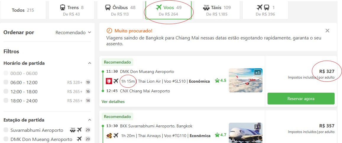 No site da 12go Asia, você pode escolher entre a melhor opção de transporte dentro da Tailândia pelo preço e tempo de viagem No site da 12go Asia, você pode escolher entre a melhor opção de transporte dentro da Tailândia pelo preço e tempo de viagem