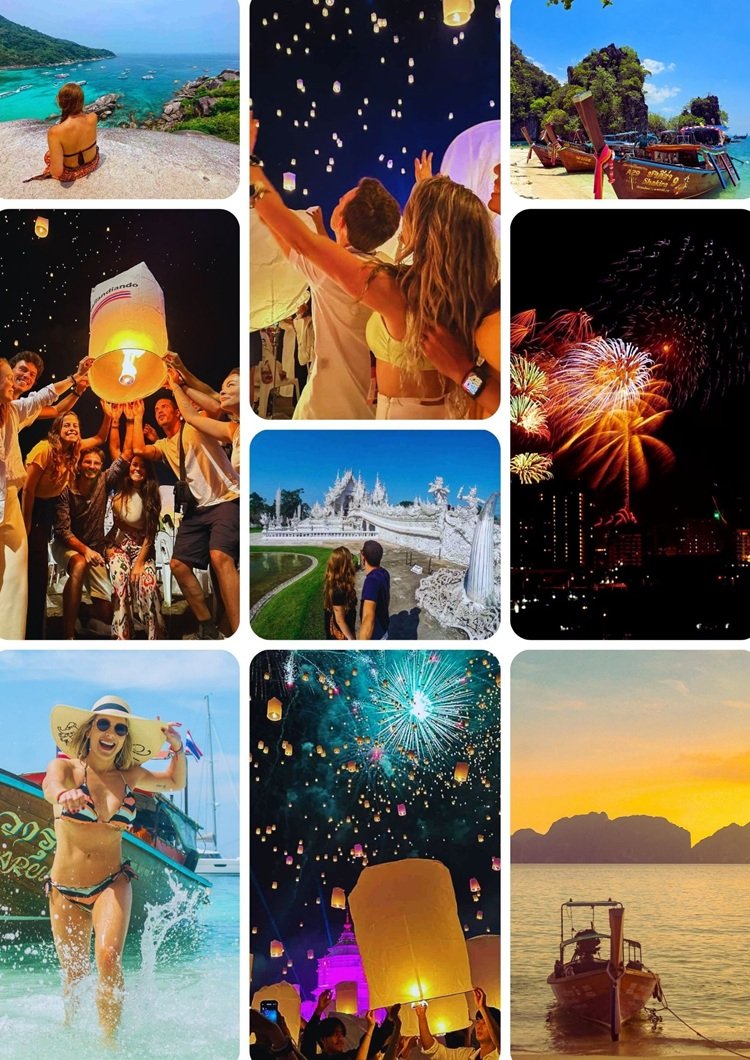 Pacote Réveillon 15 dias Pacote de viagem de 15 dias de Ano Novo na Tailândia