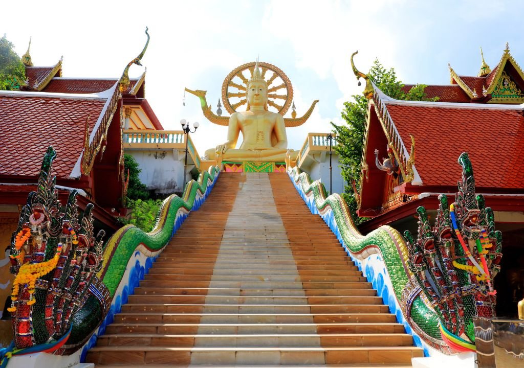 O Wat Phra Yai &eacute; um dos templos de Koh Samui mais famosos de Samui.